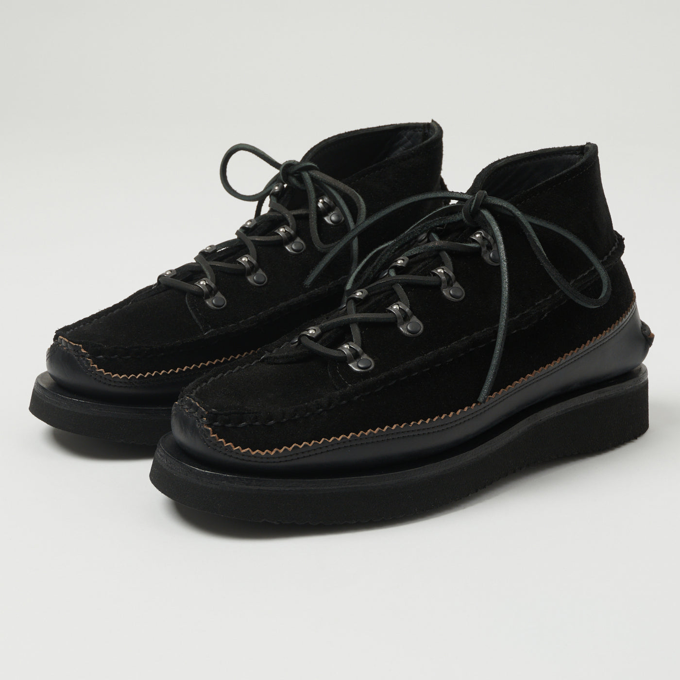 Yuketen Handsewn Tokyo DB Chukka w/21 Boot - FO Nero x G Black
