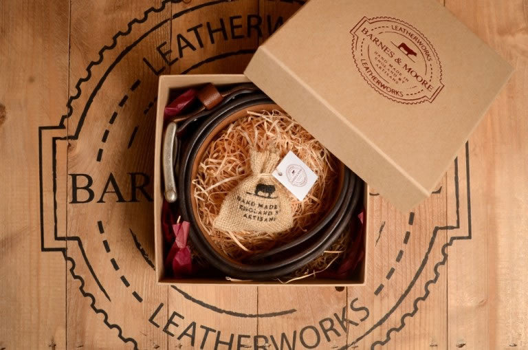 Barnes & Moore Garrison Belt - Oak Bark Dark/Nickel