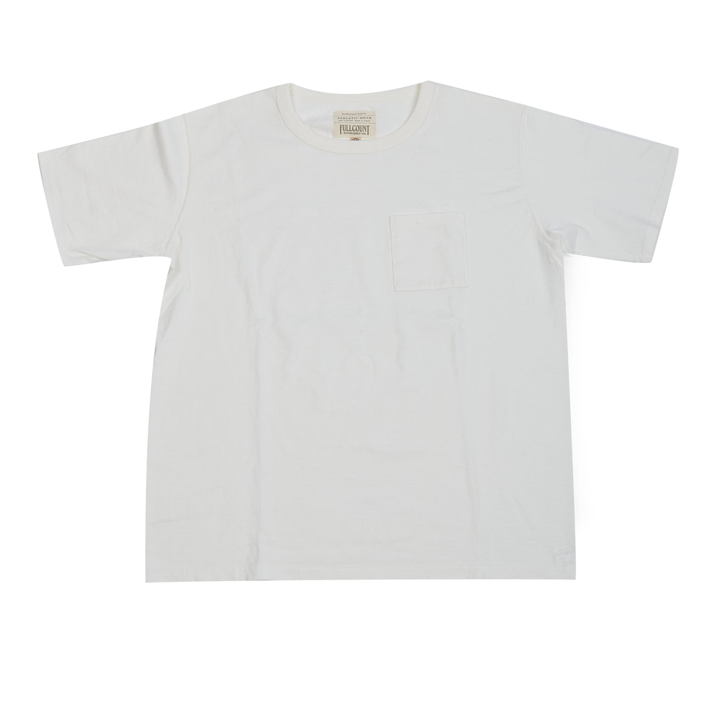 FULLCOUNT 5805P Pocket Tee - White
