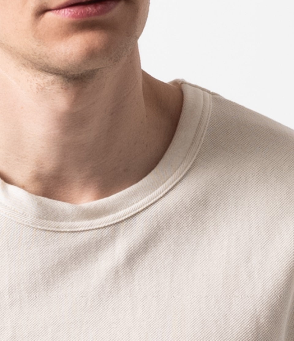 Merz b. Schwanen 214PK Relaxed Pique T-Shirt - Nature