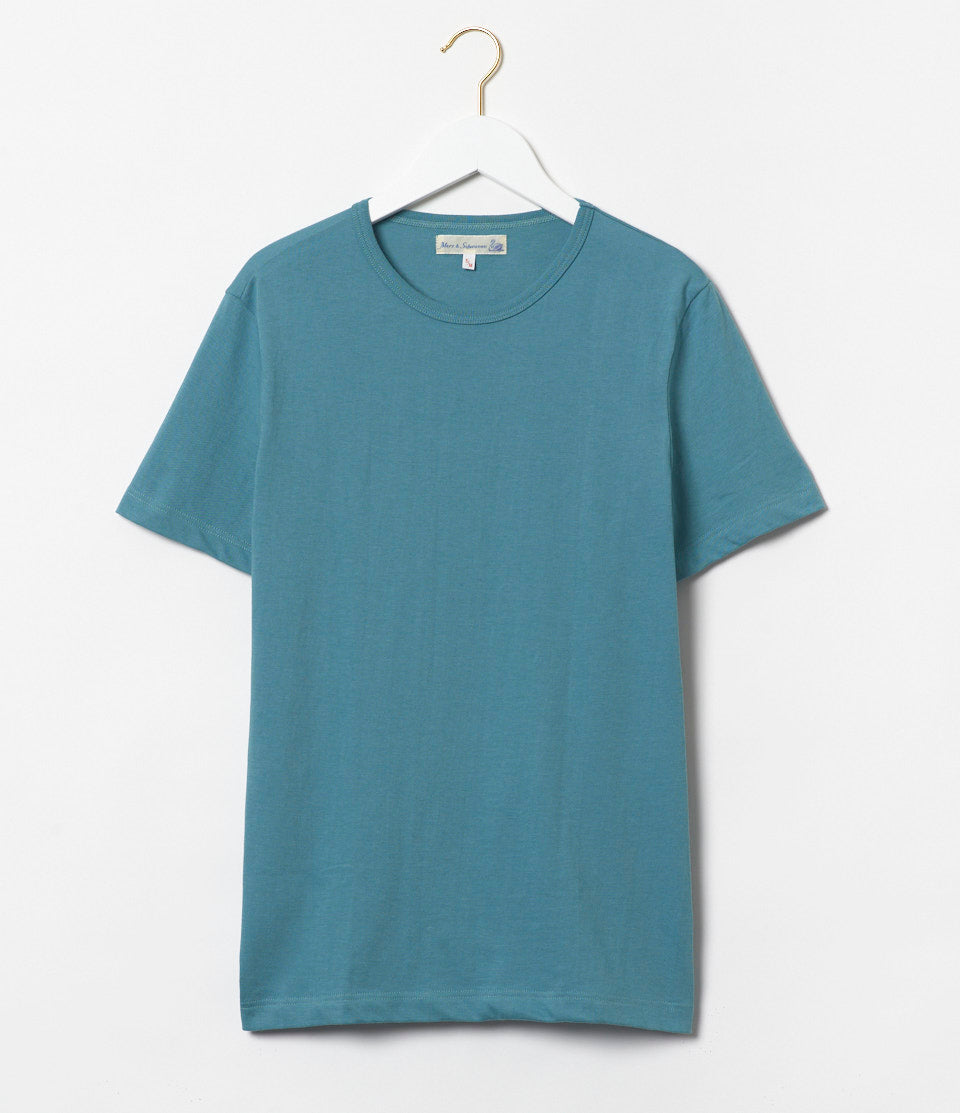 Merz b. Schwanen 1950s Classic Lightweight T-Shirt - Aqua