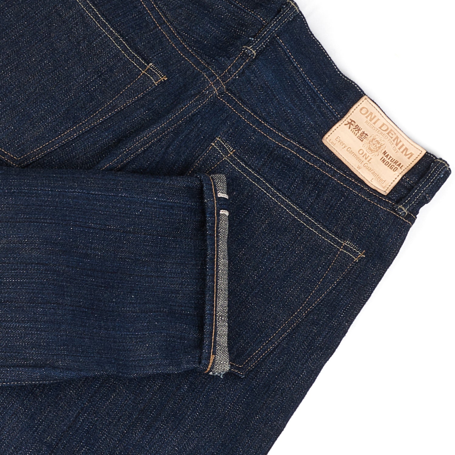 ONI Denim 246 Kiwami Natural Indigo 16oz Regular Straight Jean - One Wash