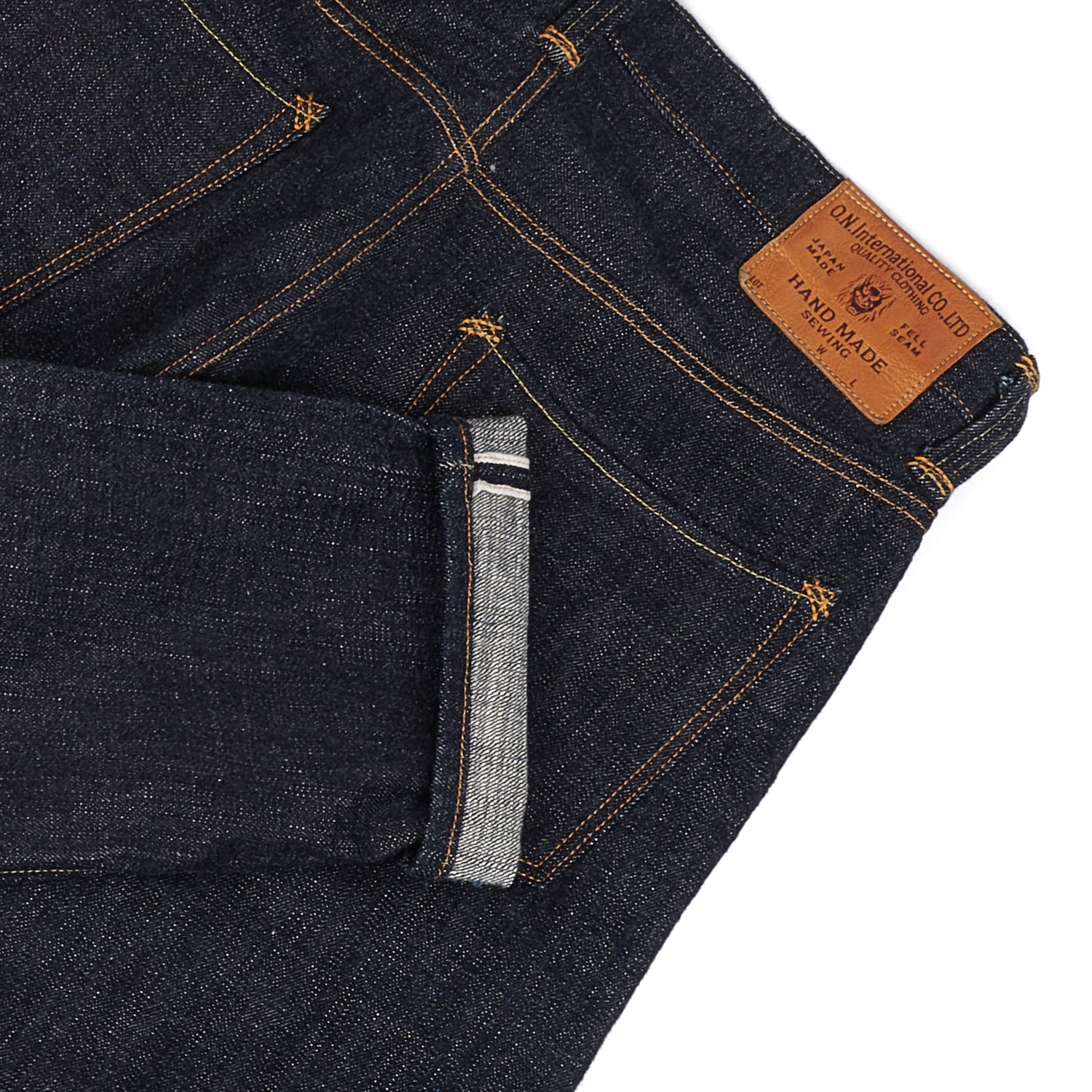 ONI Denim 912HM 14oz Handsewn Regular Tapered Jean - One Wash
